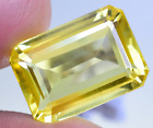 16.50 Ct Natural Ceylon Yellow Sapphire Certified Amazing Emerald Loose Gemstone