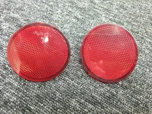 2007 NISSAN QASHQAI REAR LEFT & RIGHT BUMPER REFLECTOR 26561EB300 26560EB30 - Picture 1 of 4