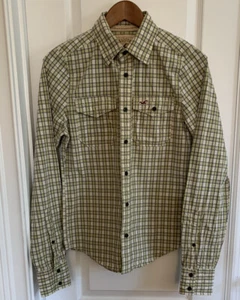 Hollister Green Check Lumberjack Style Shirt Multicolor Long Sleeve Mens Size XS - Picture 1 of 8