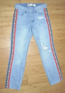 LEVI'S 511 SLIM WITH LEVI'S LOGO RIBBON TRIM ON SIDES CHILD'S SIZE 10 25X25 - Picture 1 of 6