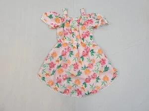 Real You Girls Romper Colorful Floral Off The Shoulder Skirt Accent Crochet 2T - Picture 1 of 11