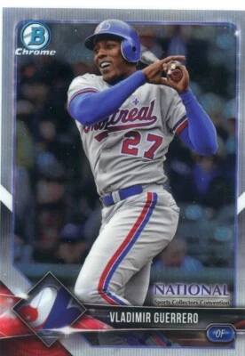 2018 Bowman Chrome The National Prism Refractor VLADIMIR GUERRERO No. BNR-VG! - Image 1 of 2