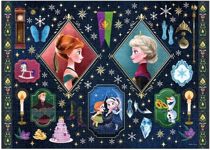 Rompecabezas Disney Frozen Precious Memories 500 piezas estilo dorado Foto 1 de 4