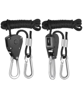 2 Metal Gear Flexi Rachet 1/8” Light Fixture Hangers 150lb 68kg New - Picture 1 of 3