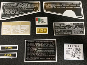 CBX 1979-1980 ""WARNUNG & SERVICE"" KIT REPRODUKTION ABZIEHBILD CBX1000 10 ETIKETTENSET - Bild 1 von 3
