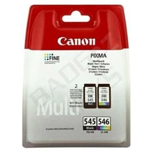 Cartuchos de tinta originales PG545 / CL546 negro y color para Canon Pixma MG2450 - Imagen 1 de 2