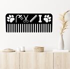 Comb Vinyl Wall Decal Pets Grooming Pets Beauty Salons Stickers Mural k199