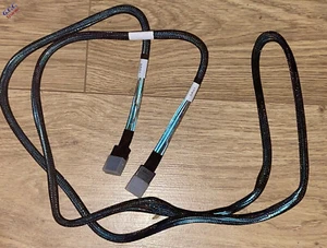 2 m extra langes maßgeschneidertes 12G SFF-8087 Mini SAS auf Mini SAS Kabel - Bild 1 von 2