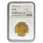 1893-CC $10 Liberty Gold Eagle AU-58 NGC