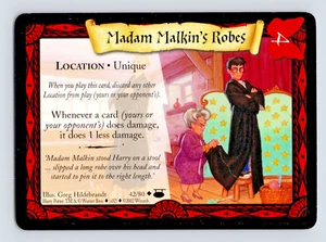Vestidos de jinete de Harry Potter Diagon Alley Madam Malkins #42/80 tarjeta poco común JCC CCG - Imagen 1 de 2