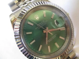 Rolex Mens Datejust 36mm 126200-0024 Green Dial Oyster Bracelet Box and Papers - Picture 1 of 10