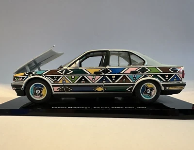1991 BMW 525i Esther Mahlangu Diecast Art Car 1:24 scale by MINICHAMS - Image 1 of 4