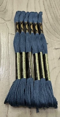 Slate Grey #930 DMC Mouline Special 25 Embroidery Floss 8M Lot of 6 - Image 1 of 4
