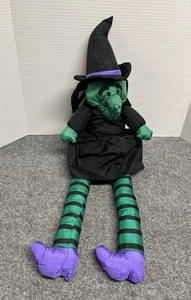 Halloween Bruja 22" Peluche International Silver Co Percha de Puerta de Paracaídas Hinchado - Imagen 1 de 3