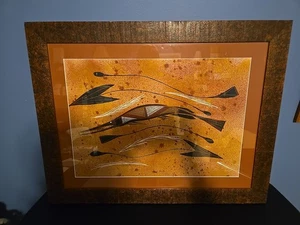 IKARRA Reggie Original Aboriginal Art “Karlerreh” Long-Tom Fish Acrylic COA - Picture 1 of 6