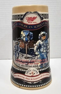 Miller High Life Beer Stein Tankard Great American Achievement 1969 Moon Landing - Picture 1 of 8