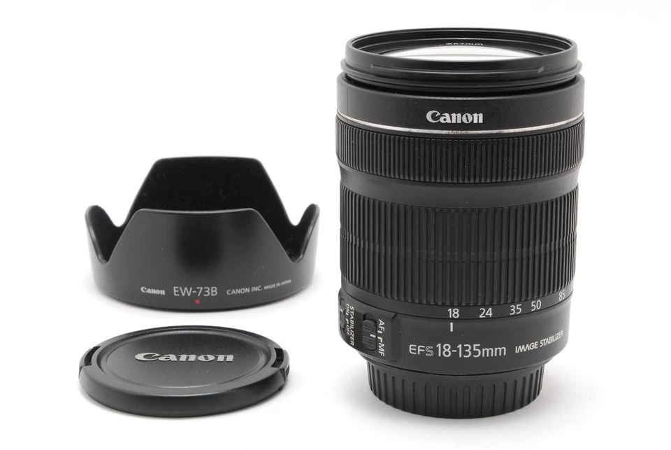 [NEAR MINT] Canon EF-S 18-135mm f/3.5-5.6 IS STM AF Zoom Lens from JAPAN - Image 1 of 4