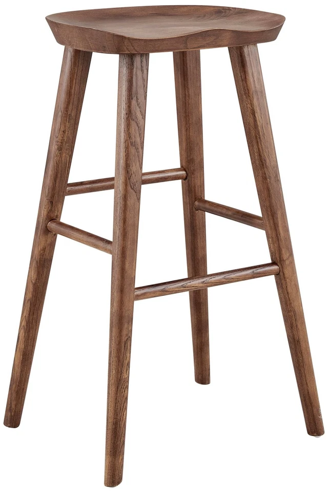 Vieno 29 1/2" Walnut Wood Bar Stool - Image 1 of 1