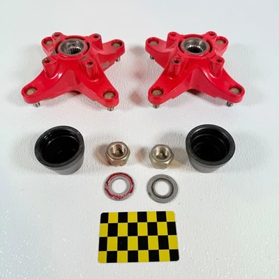 2004 03-07 Polaris Predator 500 OEM Rear Wheel Hub Mount Set Left Right 4x156 - Image 1 of 4