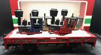 LGB  42100 CHRISTMAS LOCOMOTIVE KNOME WITH SNOW FLAT CAR G SCALE NEW - Image 1 of 4