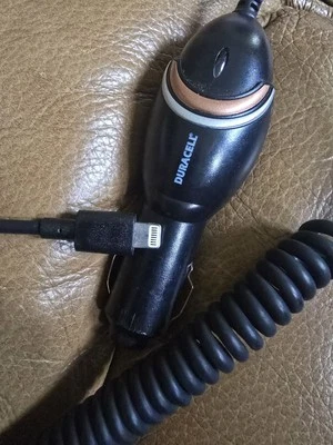 Duracell Car Charger w/ 6' Apple Charging Cable - Model DU5264 - Image 1 of 3