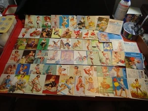 57 tarjetas publicitarias Elvgren Pin Up Ink Setter años 50 y 60 Neely Sales Division - Imagen 1 de 17