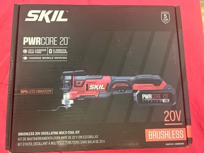 Skil OS5937-10 20V PWRCORE 20 Brushless Cordless Oscillating Multi-Tool Kit New - Image 1 of 4