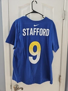 Nike Los Angeles Rams NFL Matt Stafford #9 Jersey Shirt Mens XL - Picture 1 of 3