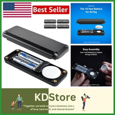 Estuche de batería impermeable de larga duración para AirTag - 14x CR2032 Power - Paquete de 4 Foto 1 de 4