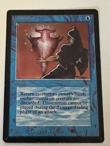 Magic the Gathering MTG Beta Unsummon LP (Beta Bob) - Picture 1 of 2