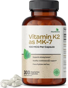 Futurebiotics Vitamin K2 as MK-7 100 Mcg, Supports Strong Bones & Cardiovascu... - Picture 1 of 12