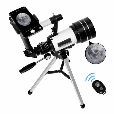 300mm Astronomical Telescope 150X with Phone Adapter Barlow Lens for Kids Gift - Image 1 of 4