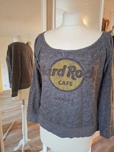 Sweater Pullover schulterfrei tragbar Hardrock Cafe M 38 40 - Bild 1 von 6