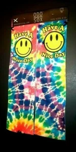 NEW! Odd Sox Have a Nice Day! Socks Men's Shoe Size 6-13 Fun Gift - Picture 1 of 3