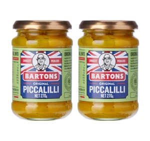 911977 2x 270g JAR BARTONS ORIGINAL PICCALILLI PICKLE RELISH SPREAD UK - Picture 1 of 3