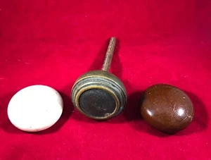 Lot of 3 Vintage Door Knobs for Parts, Repair or Repurpose   - Picture 1 of 8