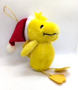 Woodstock With Red & White Santa Hat Plush Christmas Ornament Vintage 1972 - Picture 1 of 12