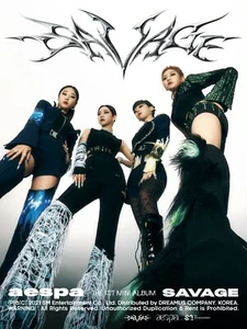 AESPA 1st Mini Album SAVAGE Hallucination Quest CD+Book+Card+Poster+Sticker+Gift - Imagen 1 de 12