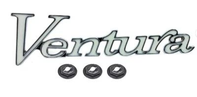 Chrome Script Fender Emblem For 1971-1977 Pontiac Ventura Models USA Made - Изображение 1 из 4