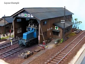 1:87 - 1:80 Scale M's Rolling Stock Repair Depot Kit NIB H0e 009 HOn30/HOe Gauge - Picture 1 of 14