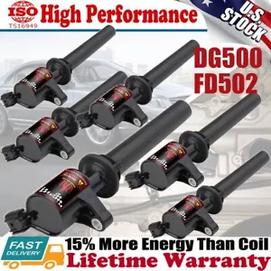 Paquete de 6 bobinas de encendido para Ford Escape Taurus Mazda 3,0 L V6 2003 2004 2005 2006-08 - Imagen 1 de 12