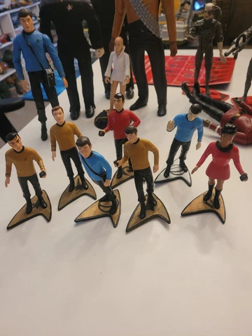 Lot of 7 Vintage1991 Hamilton Star Trek PVC Figures Cover