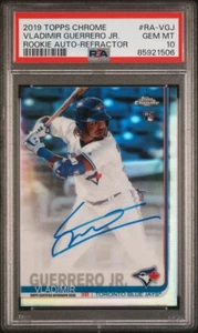 Topps Chrome Vladimir Guerrero Jr. RC 2019 refractor automático/499 PSA 10 #RA-VGJ - Imagen 1 de 3