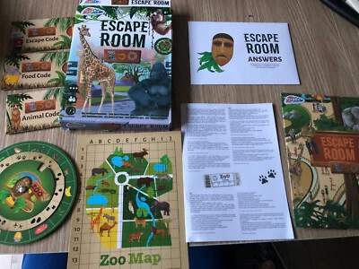 JEU DE SOCIÉTÉ ESCAPE ROOM ZOO RARE - Photo 1/2