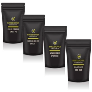 4x300g Rub Gewürz Pulled Pork Magic Dust Tennessee Memphis Carolina Probierset - Bild 1 von 4