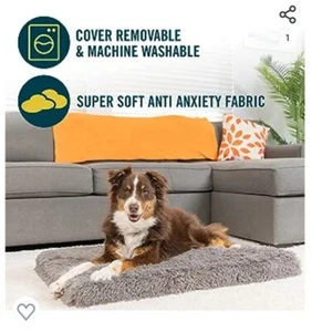 OurPets Dog Mat Anti-anxiety Long Pile Washable Anti-slip 24x36 Foam Large - Picture 1 of 9