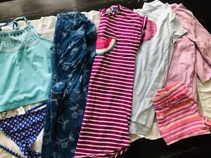 Gymboree Girls Lot Summer Dresses Shirts Swim Clothes Sz 10/12 7 piece Bundle - Picture 1 of 12