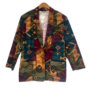 Chaqueta Blazer Sunbelt De Colección Tapiz Ligera Talla M/L Máximo Colorido Azteca - Imagen 1 de 10