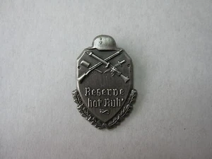 Pin "Reserve hat Ruh" Stahlhelm Reservisten Bundeswehr WH Wehrmacht WK2 WWII - Bild 1 von 1