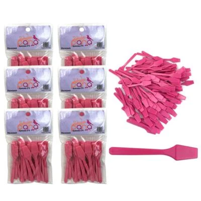 6 Packs PANA 2.5" Rosa Pequeño Plástico Makeup Cosmético Máscara Facial Espátula - Imagen 1 de 4